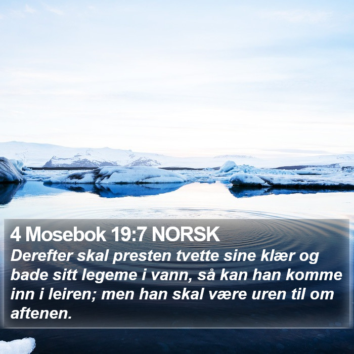 4 Mosebok 19:7 NORSK Bible Study