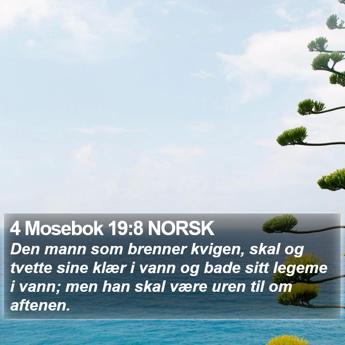 4 Mosebok 19:8 NORSK Bible Study