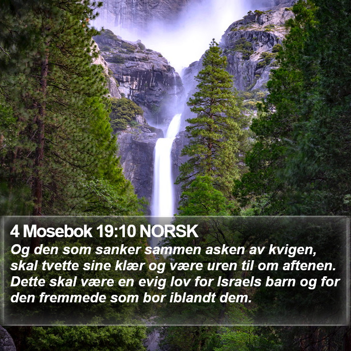 4 Mosebok 19:10 NORSK Bible Study