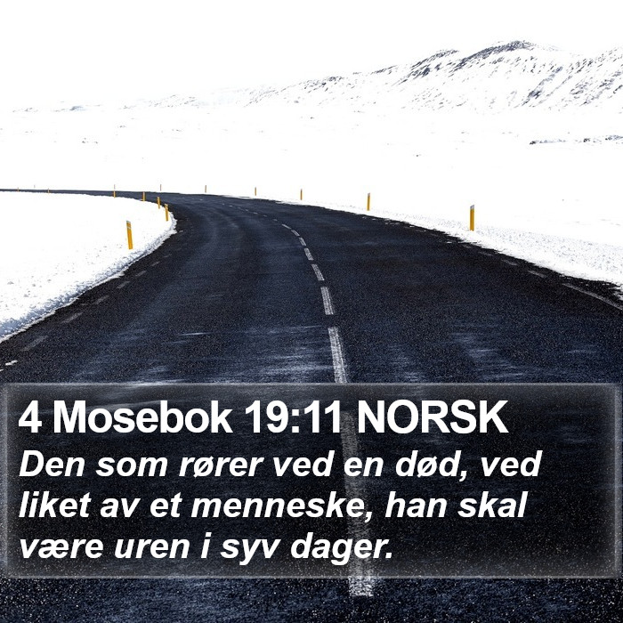 4 Mosebok 19:11 NORSK Bible Study