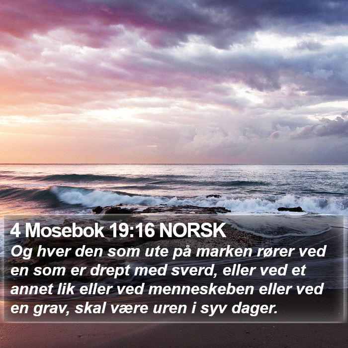 4 Mosebok 19:16 NORSK Bible Study