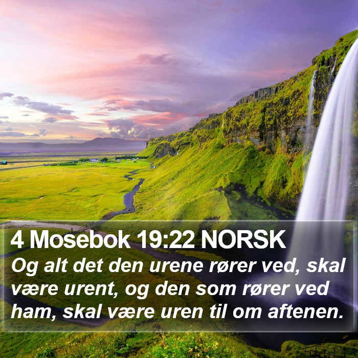 4 Mosebok 19:22 NORSK Bible Study