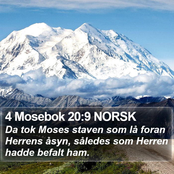 4 Mosebok 20:9 NORSK Bible Study