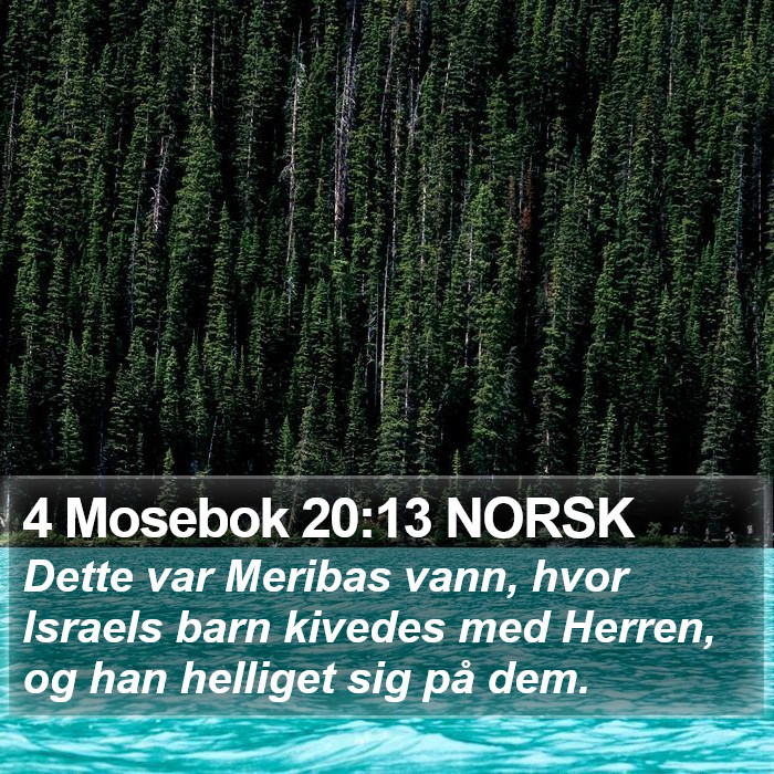 4 Mosebok 20:13 NORSK Bible Study