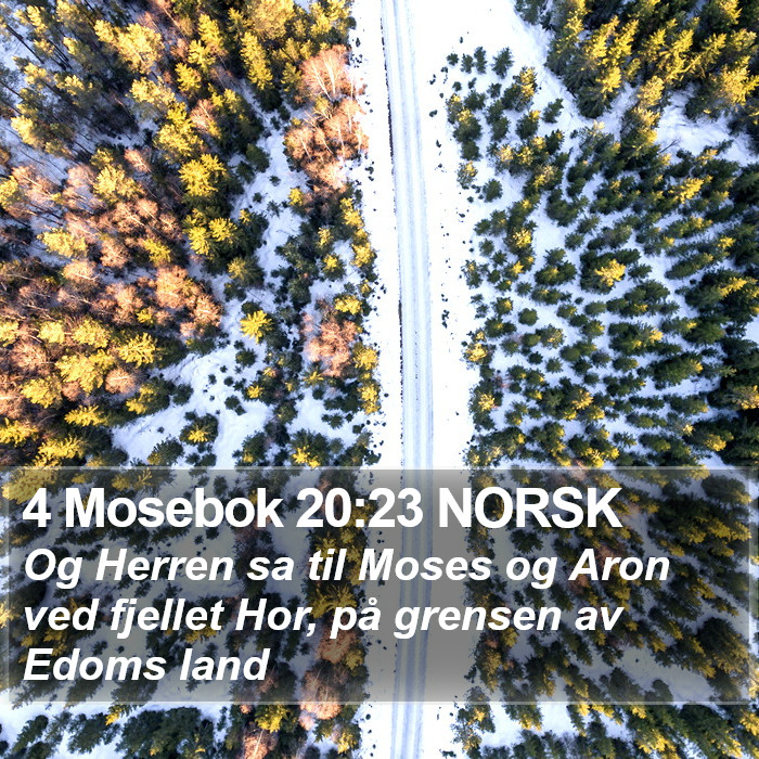 4 Mosebok 20:23 NORSK Bible Study