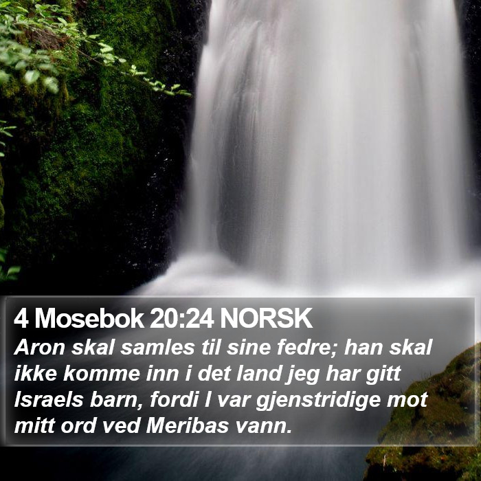 4 Mosebok 20:24 NORSK Bible Study