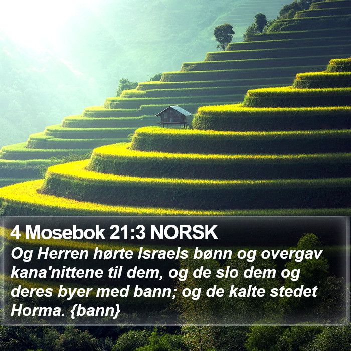 4 Mosebok 21:3 NORSK Bible Study