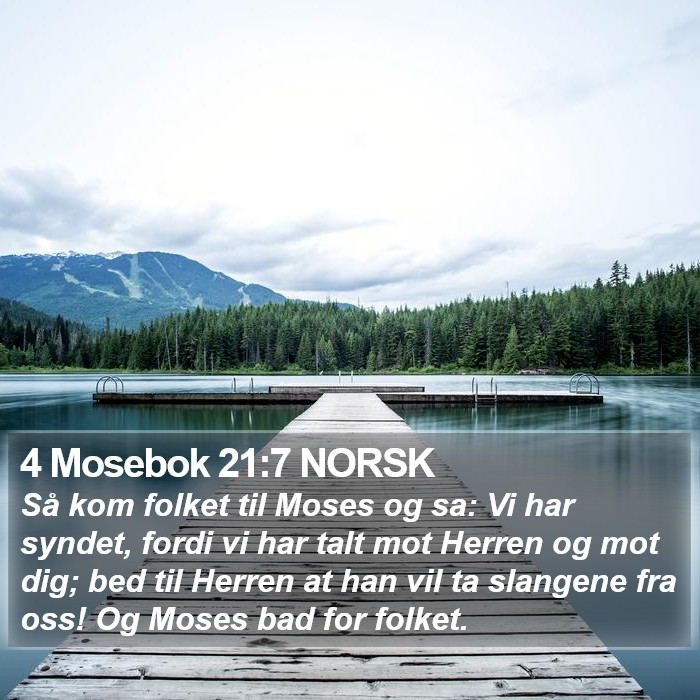 4 Mosebok 21:7 NORSK Bible Study