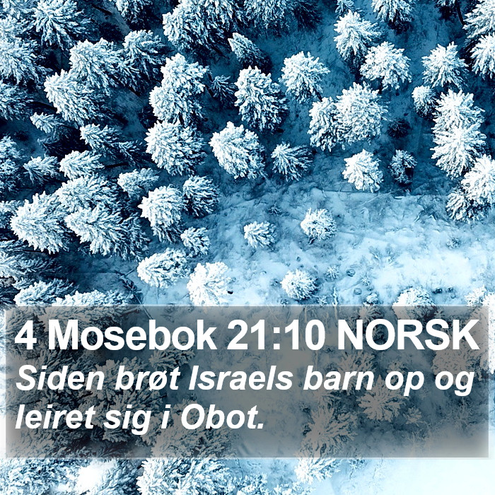 4 Mosebok 21:10 NORSK Bible Study