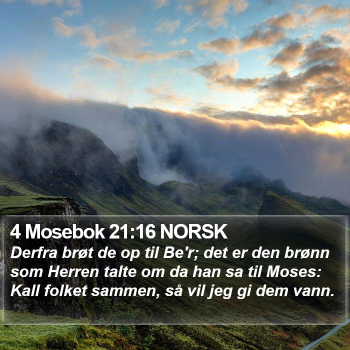 4 Mosebok 21:16 NORSK Bible Study