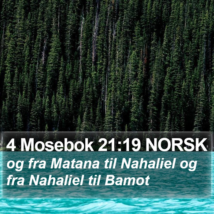 4 Mosebok 21:19 NORSK Bible Study