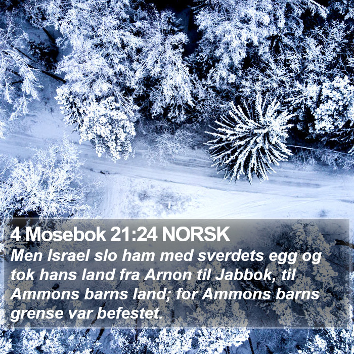 4 Mosebok 21:24 NORSK Bible Study