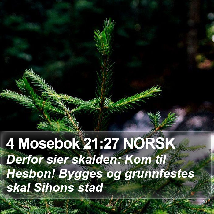 4 Mosebok 21:27 NORSK Bible Study