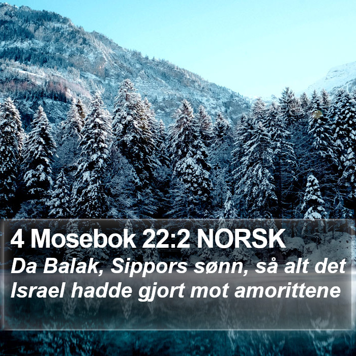 4 Mosebok 22:2 NORSK Bible Study