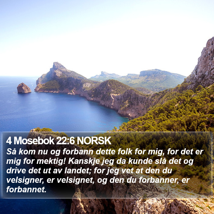 4 Mosebok 22:6 NORSK Bible Study