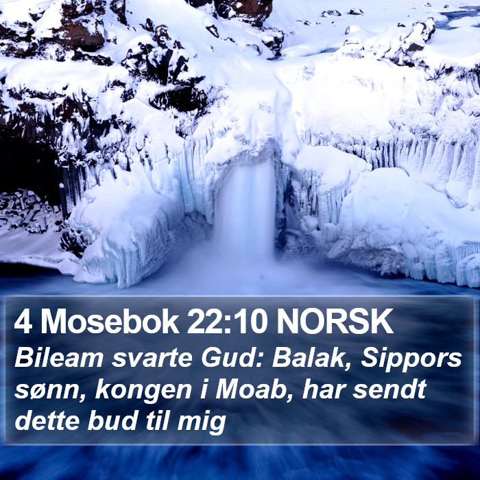 4 Mosebok 22:10 NORSK Bible Study