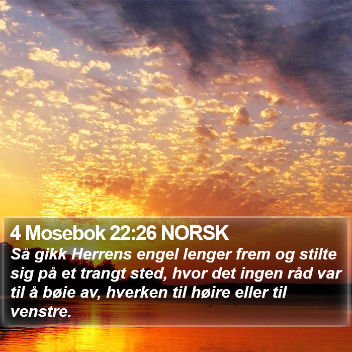 4 Mosebok 22:26 NORSK Bible Study