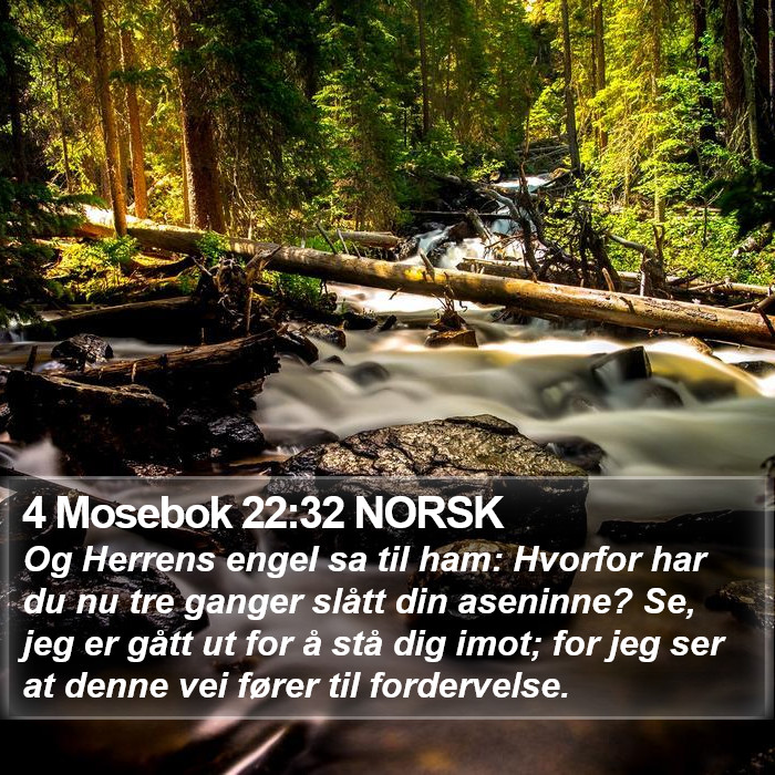 4 Mosebok 22:32 NORSK Bible Study