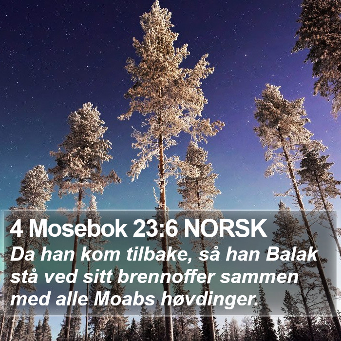 4 Mosebok 23:6 NORSK Bible Study