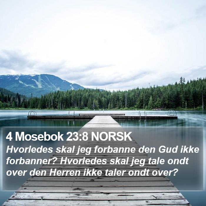 4 Mosebok 23:8 NORSK Bible Study