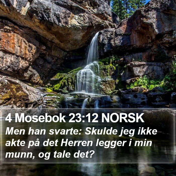 4 Mosebok 23:12 NORSK Bible Study