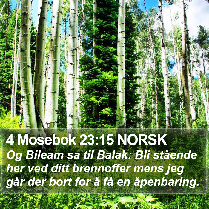 4 Mosebok 23:15 NORSK Bible Study