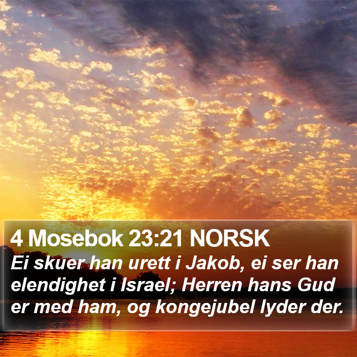 4 Mosebok 23:21 NORSK Bible Study