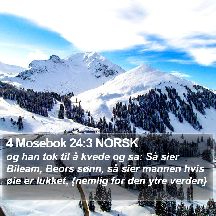 4 Mosebok 24:3 NORSK Bible Study