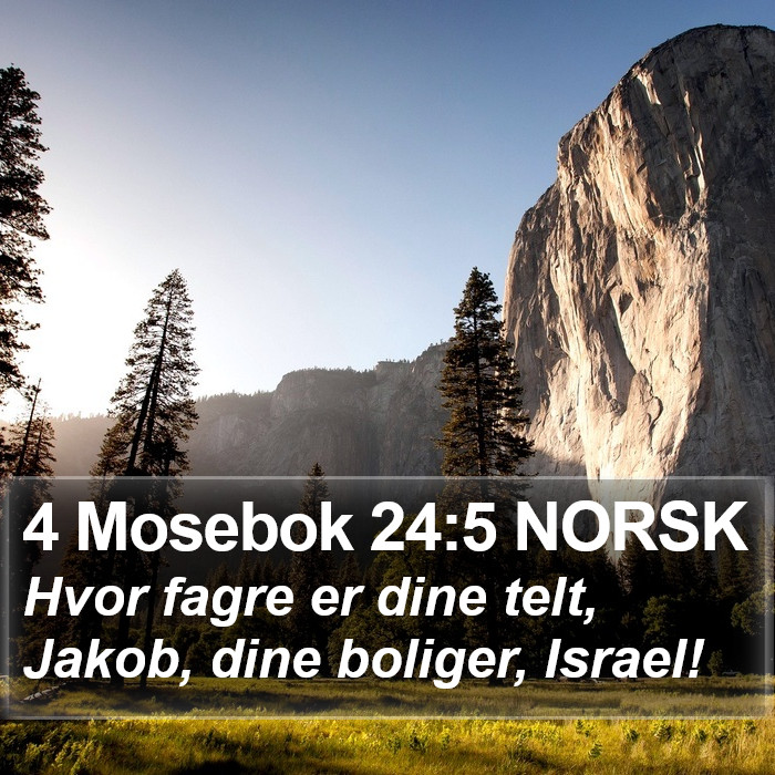 4 Mosebok 24:5 NORSK Bible Study