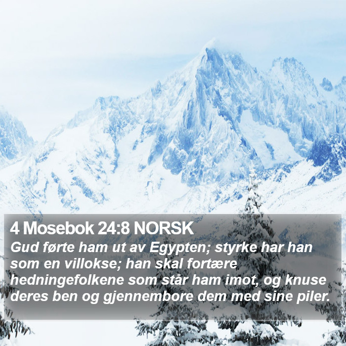 4 Mosebok 24:8 NORSK Bible Study