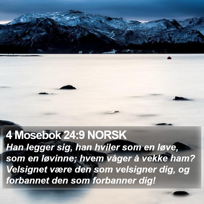 4 Mosebok 24:9 NORSK Bible Study