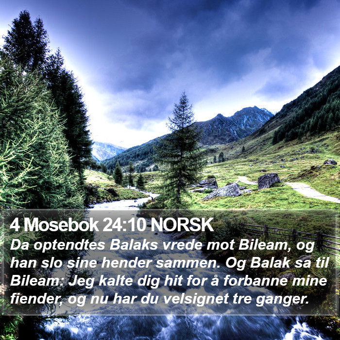 4 Mosebok 24:10 NORSK Bible Study