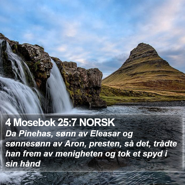 4 Mosebok 25:7 NORSK Bible Study