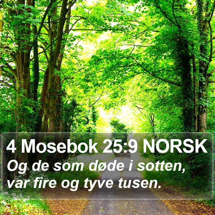 4 Mosebok 25:9 NORSK Bible Study