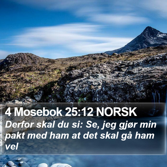 4 Mosebok 25:12 NORSK Bible Study