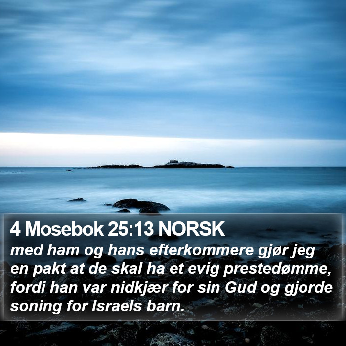 4 Mosebok 25:13 NORSK Bible Study