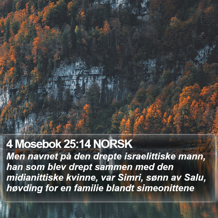 4 Mosebok 25:14 NORSK Bible Study