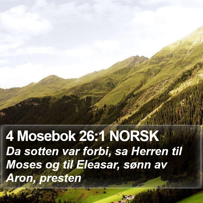 4 Mosebok 26:1 NORSK Bible Study