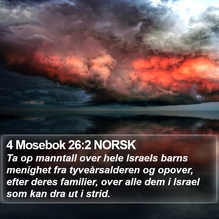 4 Mosebok 26:2 NORSK Bible Study