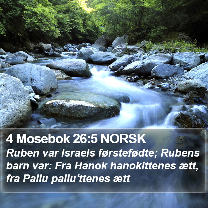 4 Mosebok 26:5 NORSK Bible Study