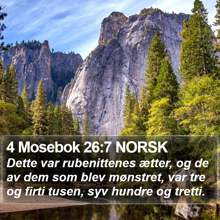 4 Mosebok 26:7 NORSK Bible Study