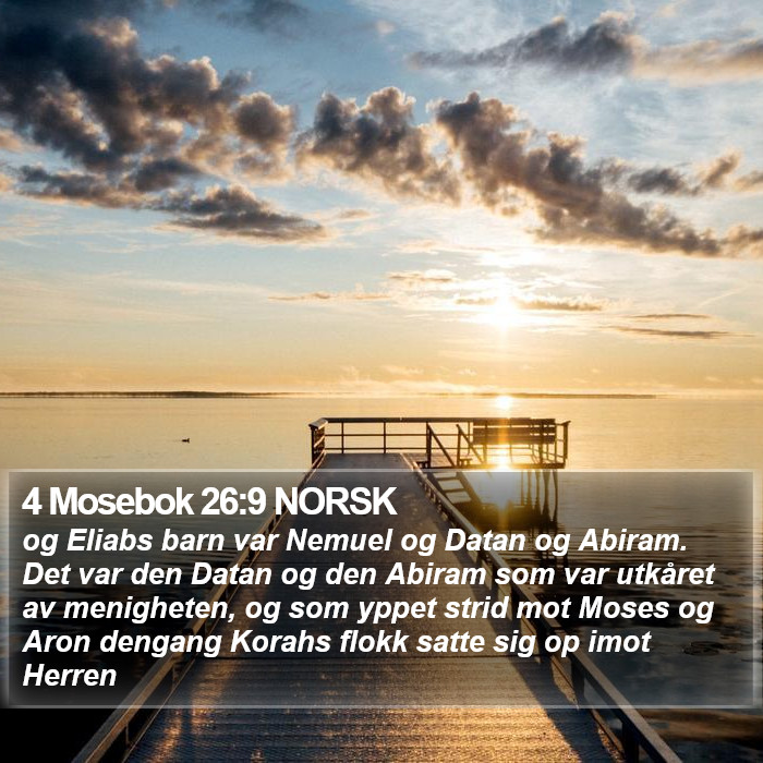 4 Mosebok 26:9 NORSK Bible Study