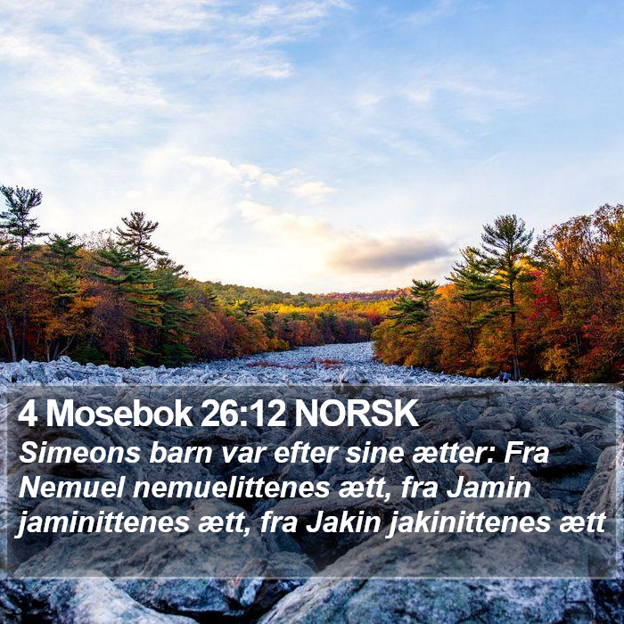 4 Mosebok 26:12 NORSK Bible Study