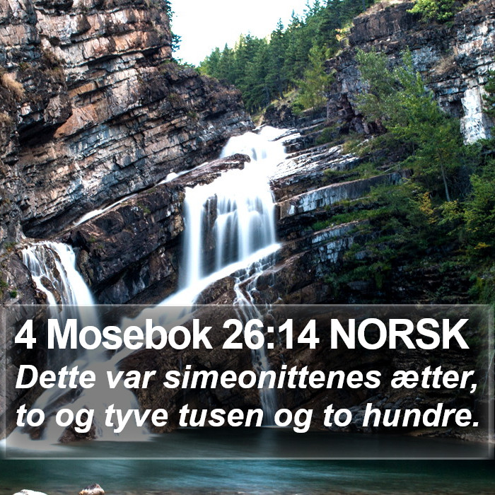 4 Mosebok 26:14 NORSK Bible Study