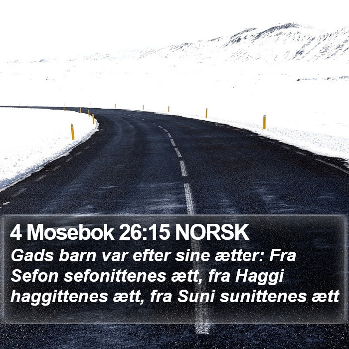 4 Mosebok 26:15 NORSK Bible Study