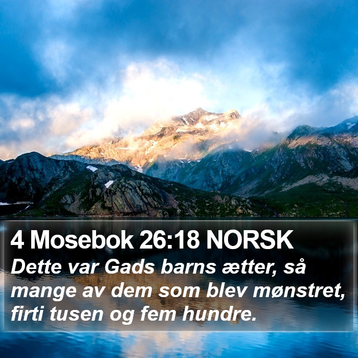 4 Mosebok 26:18 NORSK Bible Study