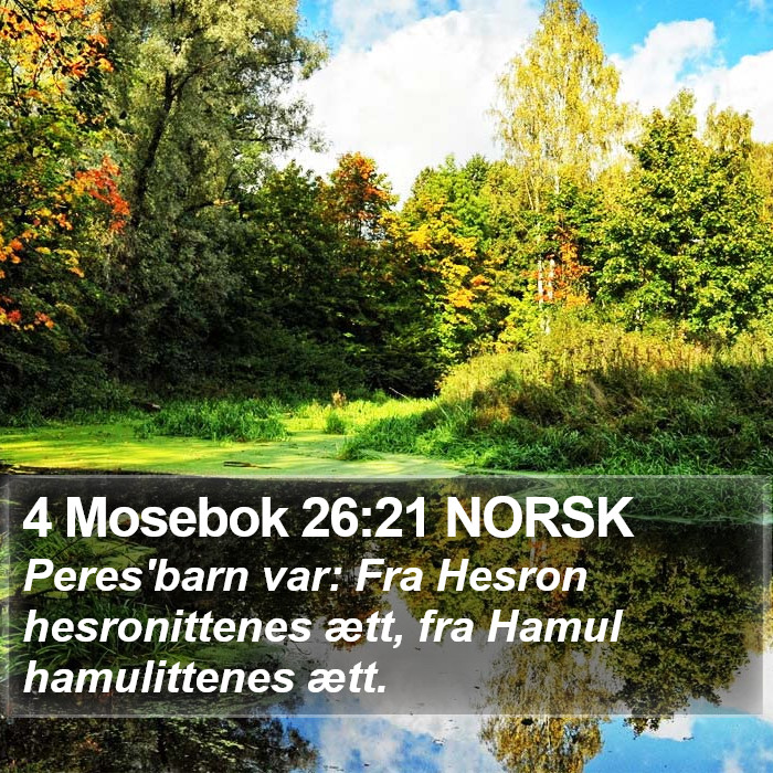 4 Mosebok 26:21 NORSK Bible Study