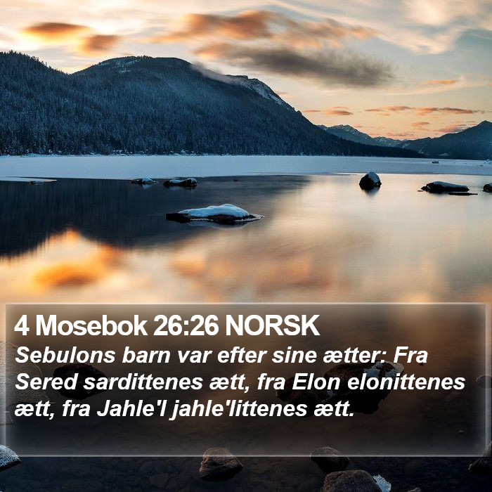 4 Mosebok 26:26 NORSK Bible Study