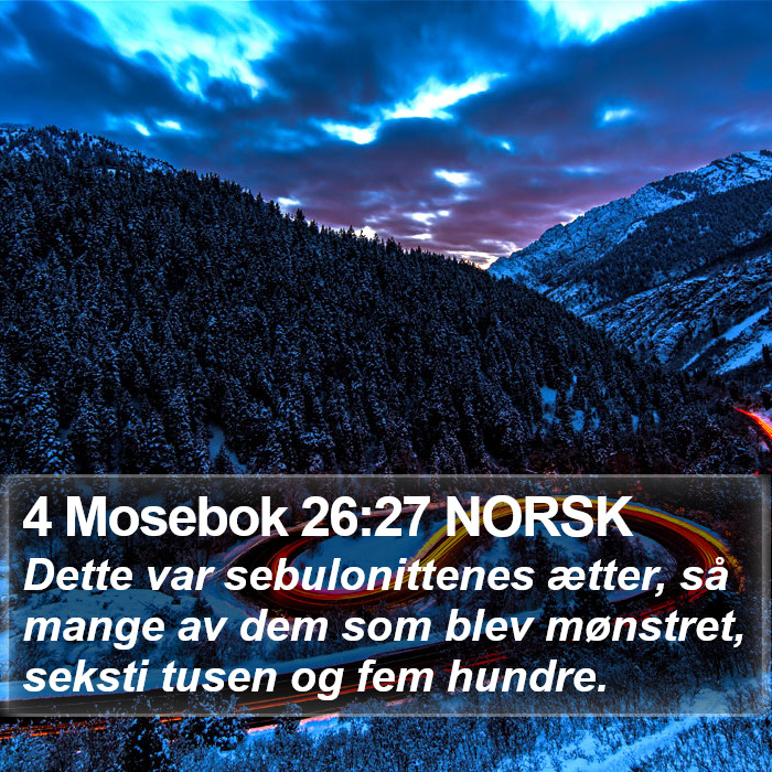 4 Mosebok 26:27 NORSK Bible Study