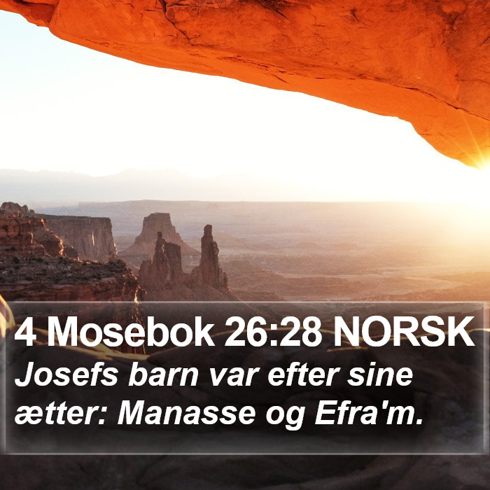 4 Mosebok 26:28 NORSK Bible Study